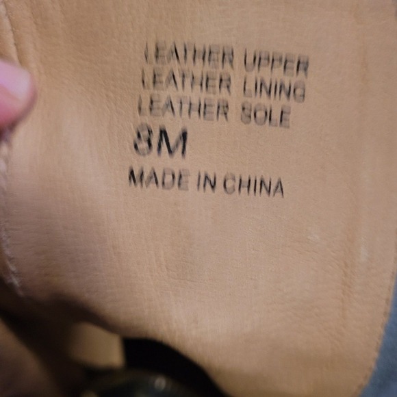 Gee WaWa Anthropologie Distressed Black & Gold Lava Ankle Boots Boho Steampunk - Picture 7 of 11